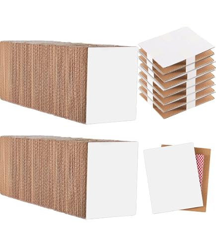 Amazon.com: 100 Cardboard Sleeves 4.5 x 3.5 Inches Sports Card Folders Trading  Card Packaging Cardboard Mailing Sleeves Shipping Folder : Toys & Games