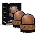 Hmyl Easy Super Soft Leather Knee Pads for Work with Wide Single Non-Slip Strap, Shorts Available, Replaceable Inner Cushion Knee Pads for Construction, Garden, Clean, Floor and Garage