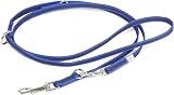 Julius-K9 Color & Gray Adjustable Super-Grip Leash 14 mm x 2.2 m Blue-Gray view 2
