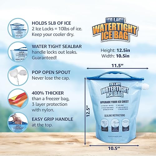 Large Leakproof Ice The Original Reusable Ice Pack for