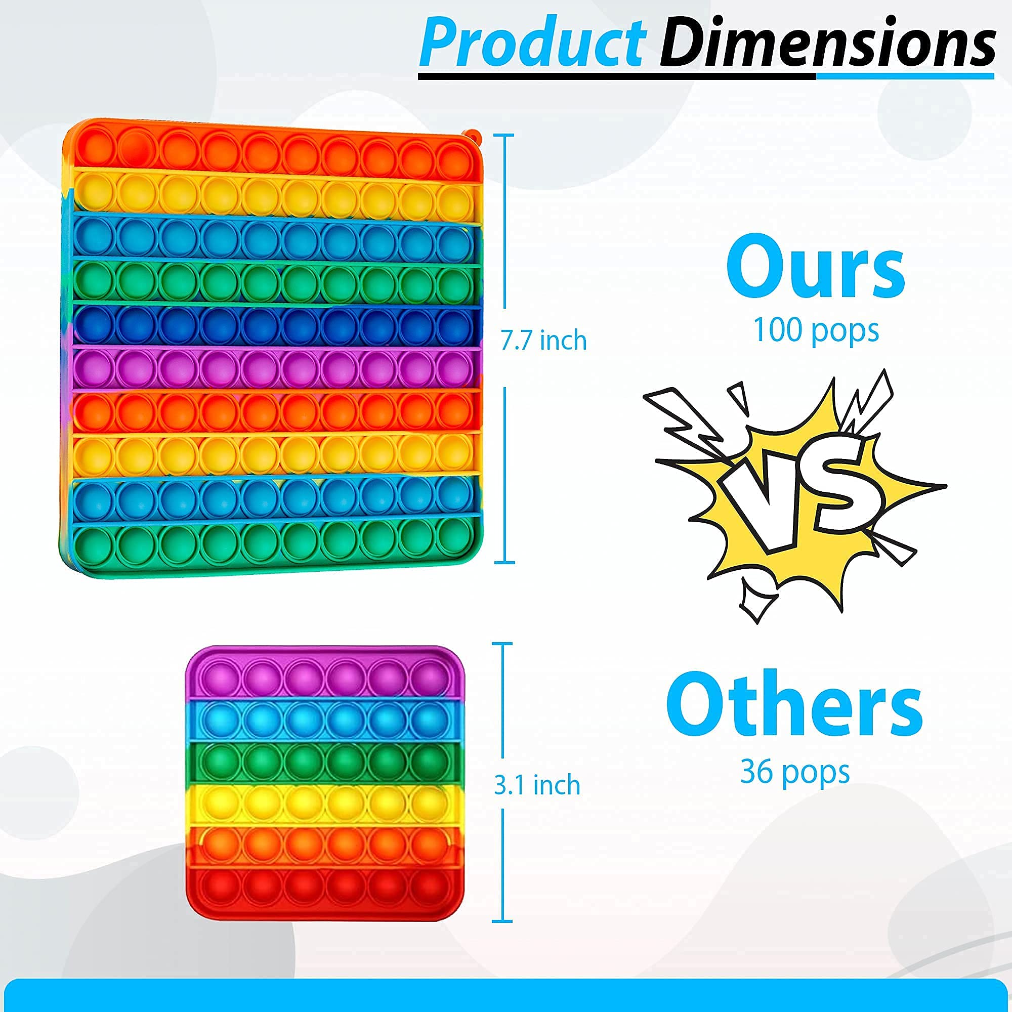 Mua Big Pop It Fidget Toys, Stocking Stuffers for Kids Pop Its Fidgets ...