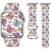 Watbro Halloween Watch Band Compatible with Apple Watch 38mm 40mm 41mm 42mm 44mm 45mm 46mm 49mm for Men Women，Soft Silicone Replacement Strap for iWatch Series11 10 9 8 7 6 5 4 3 2 1 SE Ultra