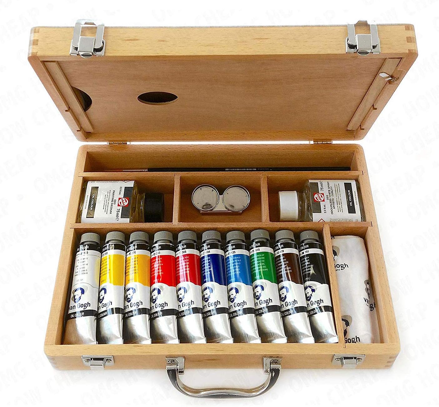 CAJA OLEO VAN GOGH BASICA + BLOCK 10 HOJAS 24X32cm: Amazon.es: Hogar