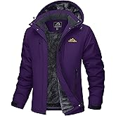 MAGCOMSEN Women's Ski Jacket Snow Winter Coat Waterproof Insulated Warm Fleece Thermal Skiing Jacket Windproof Raincoat