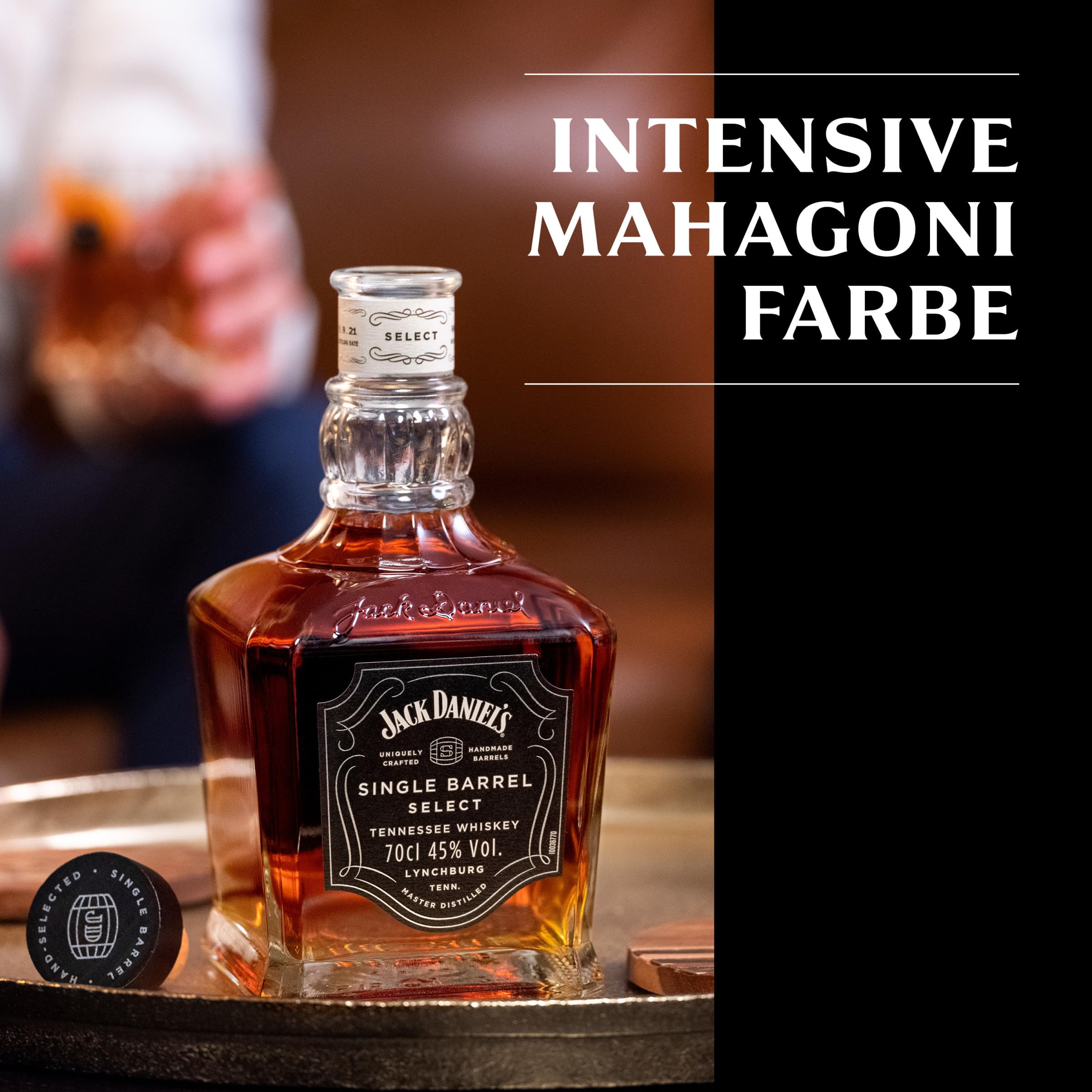 Jack Daniel‘s Single Barrel Select - Tennessee Whiskey - Ein hochwertiges Geschenk - Süße Vanille, schwere Eiche und dunkle Kirschen - 0.7L/ 45% Vol. 5