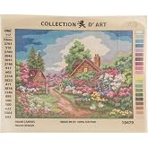 RTO "Flower Gate D'Art Needlepoint Printed Tapestry Canvas, 40 x 50cm