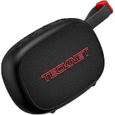 TECKNET Portable Bluetooth Speaker, IP67 Waterproof Speaker with Stereo Sound, Up to 30H Playtime, Magnetic Design, BT 5.4, TWS Pairing Small Bluetooth Speaker for Home/Party/Outdoor/Travel