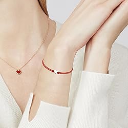 SmileBelle Red String Bracelet, Red Bracelet for