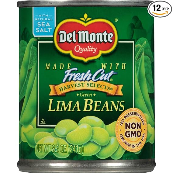 Del Monte lima beans 8.5oz 12ct (024000021926)