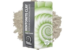 FOSSIL POWER Bentonite Clay Food Grade Powder 2 Lb – Natural Heavy Metal Detox & Pore Cleansing | Indian Healing | DIY Hair & Facial Mask Treatment for Oily Skin | Toothpaste, Deo, Bath & Foot Soak