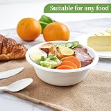 Ask Packaging 50 Pack Bagasse Bowls 240ml 8oz Disposable Compostable view 7