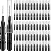 MAPVOLUT 120Pcs Micro Eyebrow Brush with Cap Brow Lamination Brush Spoolies for Brow Eyelash Brush Lash Filler &amp; Lift And Tint Tools for Brows and Lashes Comb Extensions