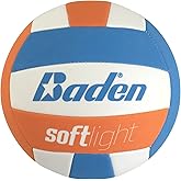Baden | Softlight VXT1 | No Sting FlexFoam Cover | Youth Lightweight Training Volleyball | K-5 Youth Players | Official Size 5 + 20% Lighter | Official Ball of BYOP