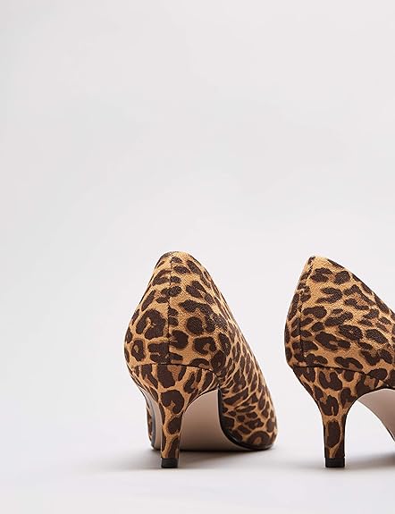 Kitten Heel Manmade Slip-On Animal