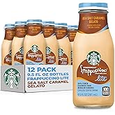 Starbucks Frappuccino Lite, Sea Salt Caramel Gelato, 9.5 Fl Oz Bottles (Pack of 12)