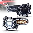 VLAND LED Headlights for Toyota FJ Cruiser SUV 2007-2022 With Sequential Turn Signal & Startup Animation, Driver side & Passenger side