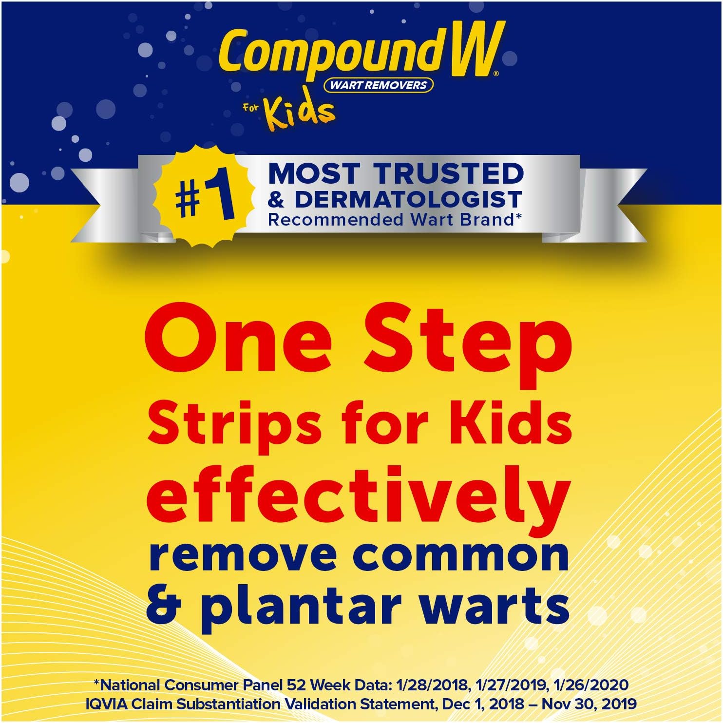 Compound W One Step Wart Remover Strips for Kids, 10 Medicated Strips: Health & Personal Care