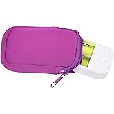 Paradise Curated Neoprene Zippered Pouch with Clip Hook, Compatible with Touchland Hand Sanitizer Spray (Purple Rain)