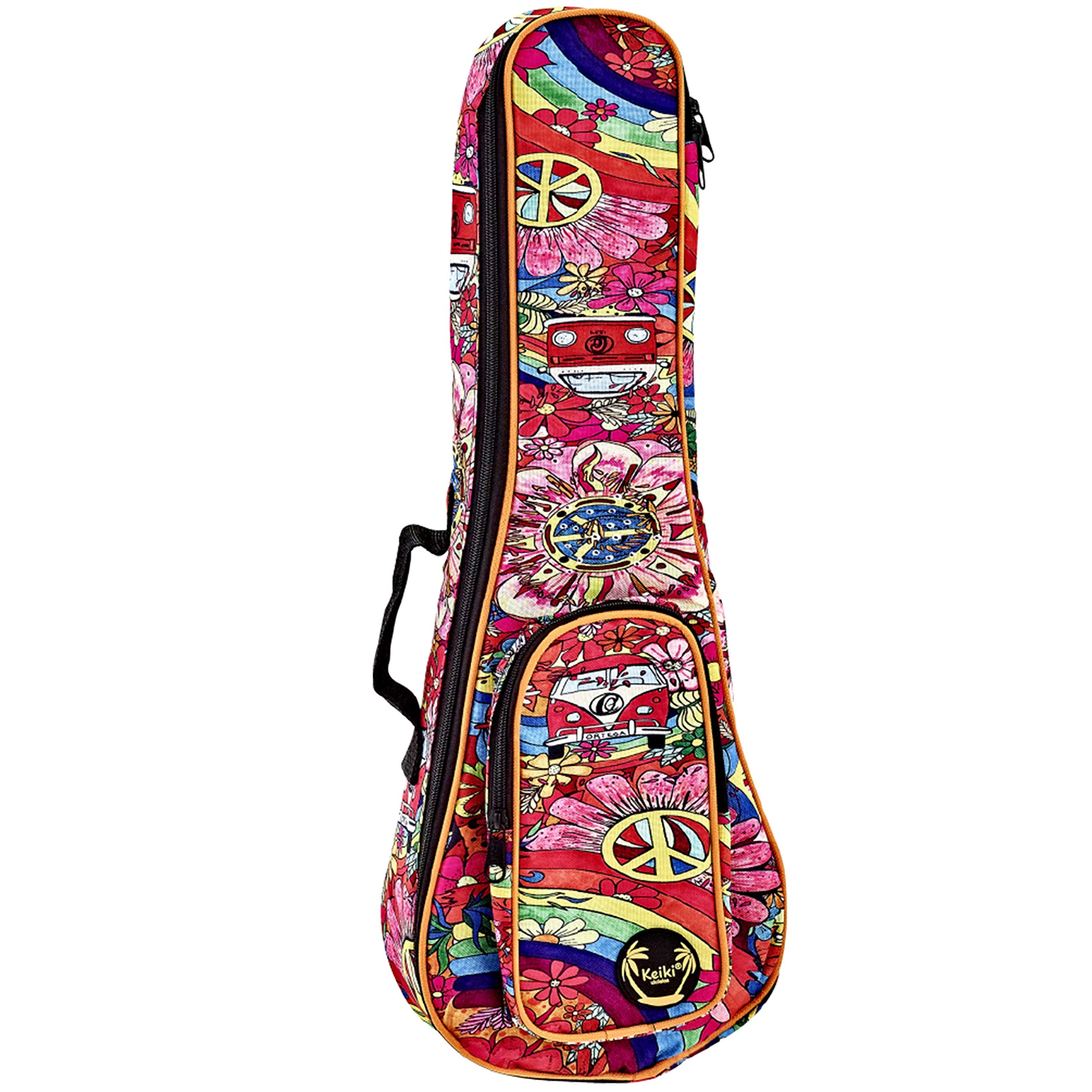 ORTEGA Gigbag für Konzert Ukulelen mit Schultergurten - Peace 68 (KUB-68-CC)