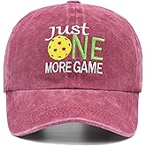 Pickleball Hat with Gift Box - Pickleball Gifts for Men Women - Washed Adjustable Embroidered Baseball Cap