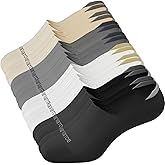 easetoe No Show Socks Women, 77% Cotton Non Slip Invisible Low Cut Liners for Loafers Sneakers 4/8 Pairs