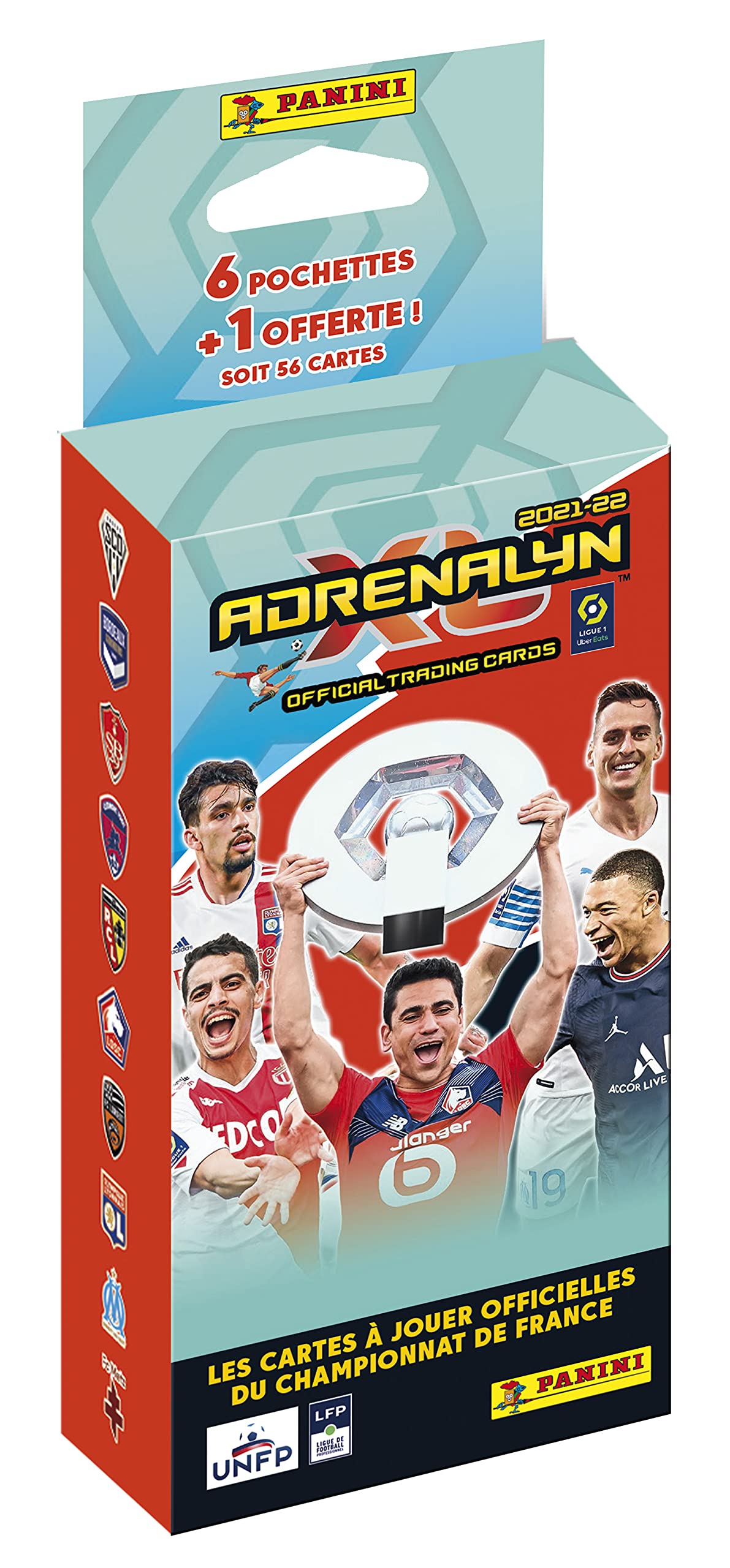 Panini France SA League 1 Uber Eats Adrenalyn XL 2021-22 Trading Cards – Blister Pack of 6 Sleeves + 1 Free