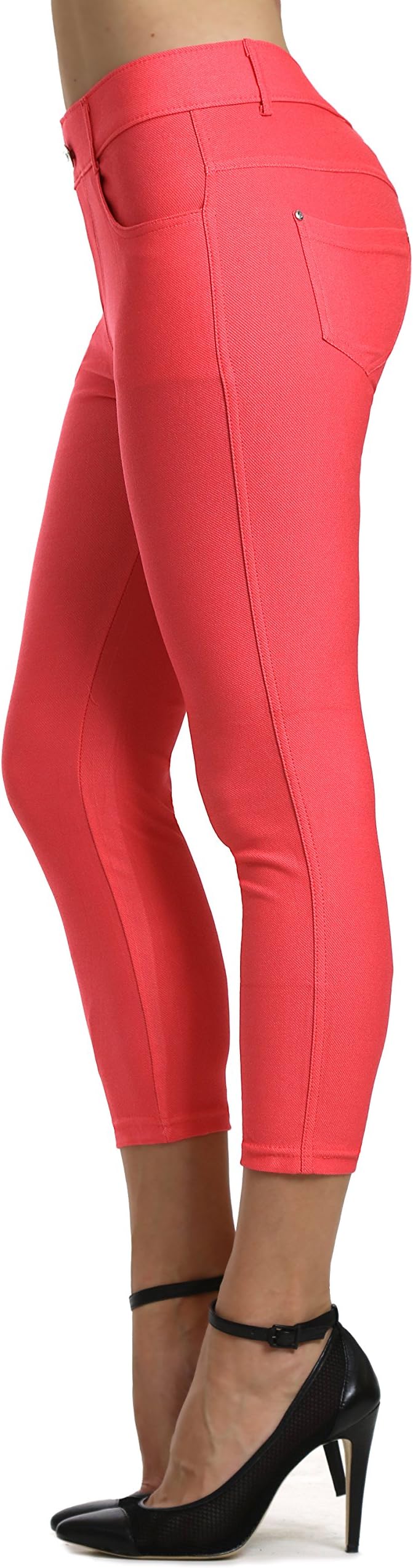 Prolific Health Women's Jean Look Jeggings Tights Slimming Many Colors Spandex Leggings Pants Capri S-XXXL