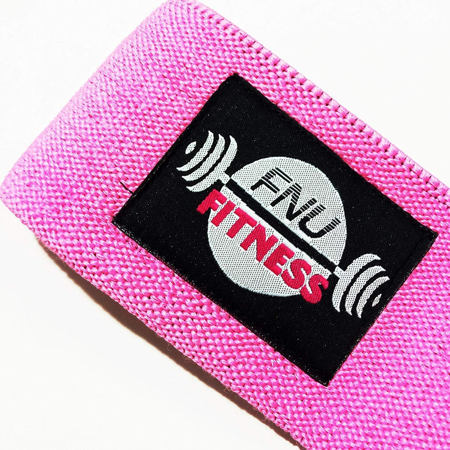 FNU FITNESS Resistance Bands for Legs and Butt - Hip Resistance Circle Loop Workout Warmups Squats Mobility Stretching Hips Glutes Quads Hams Activation Strength (Pink, M)