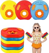 LTXDJ Kids Armbands 6PC EVA Foam Learn to Swim Float Discs 3-6 Years Red Yellow view 5