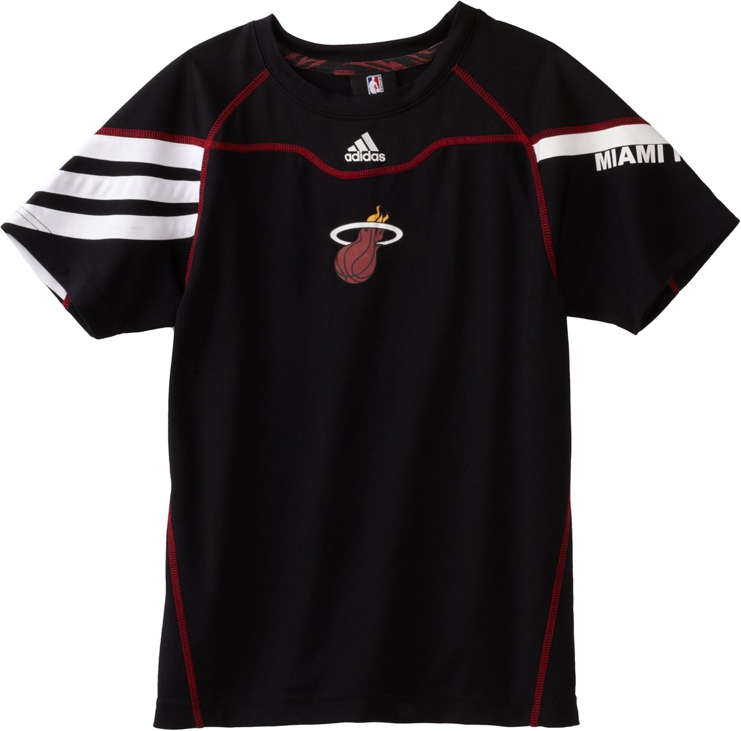 Amazon.com : NBA Miami Heat Short Sleeve Shooter - R289Nwhe Youth : Sports Fan T Shirts : Clothing