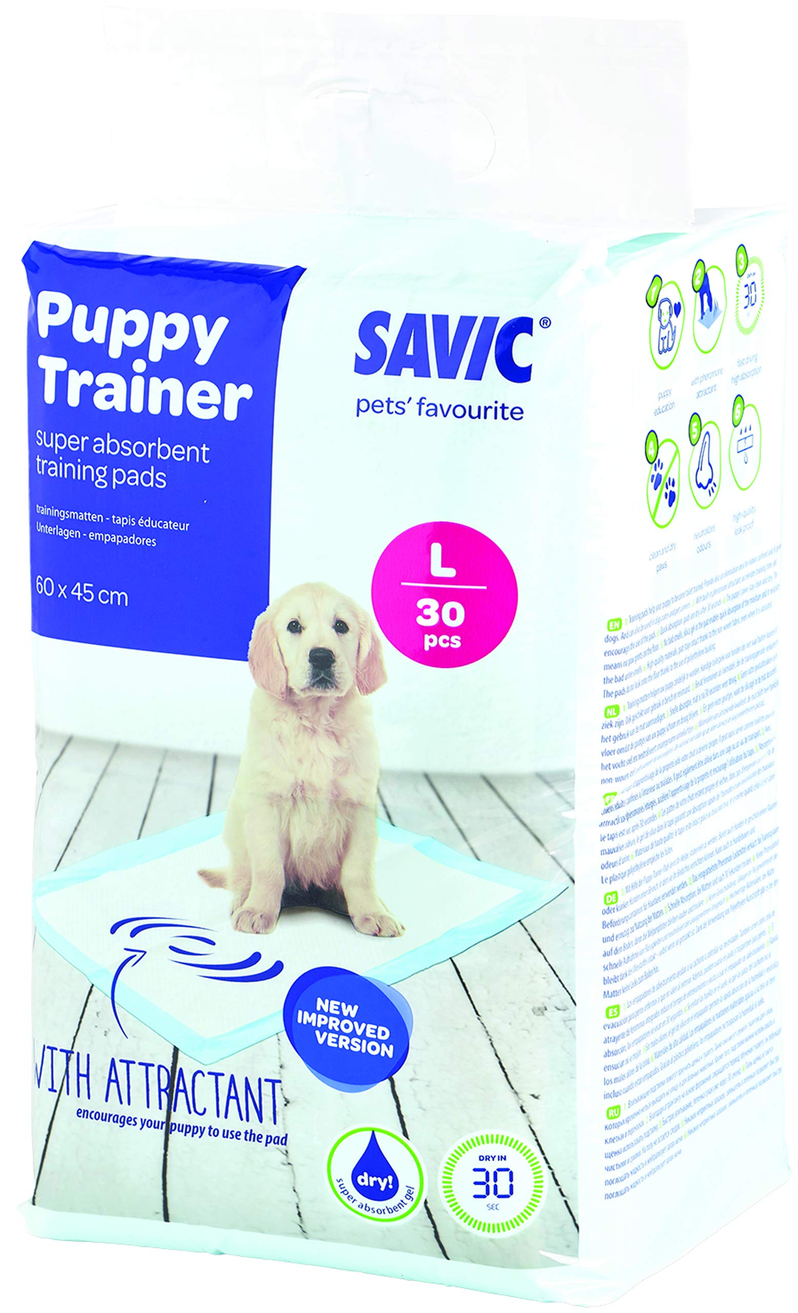 Savic Puppy Trainer Refill 30 Pads Large 60 X 45 Cm