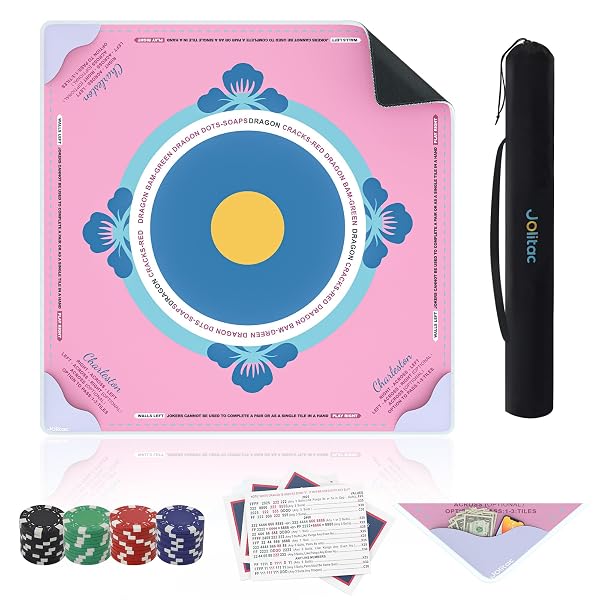 MAHJONG MAT, 39 X 39 IN LARGE MAHJONG...