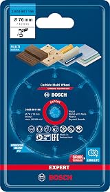Bosch EXPERT Carbide Multi Wheel Cutting Disc 76 mm 10 mm bore Mini Grinder view 2