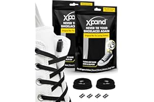 Xpand No Tie Elastic Shoe Laces. 1 Size Fits All for Adults & Kids | Stretch Laces for Sneakers & High Top Shoes