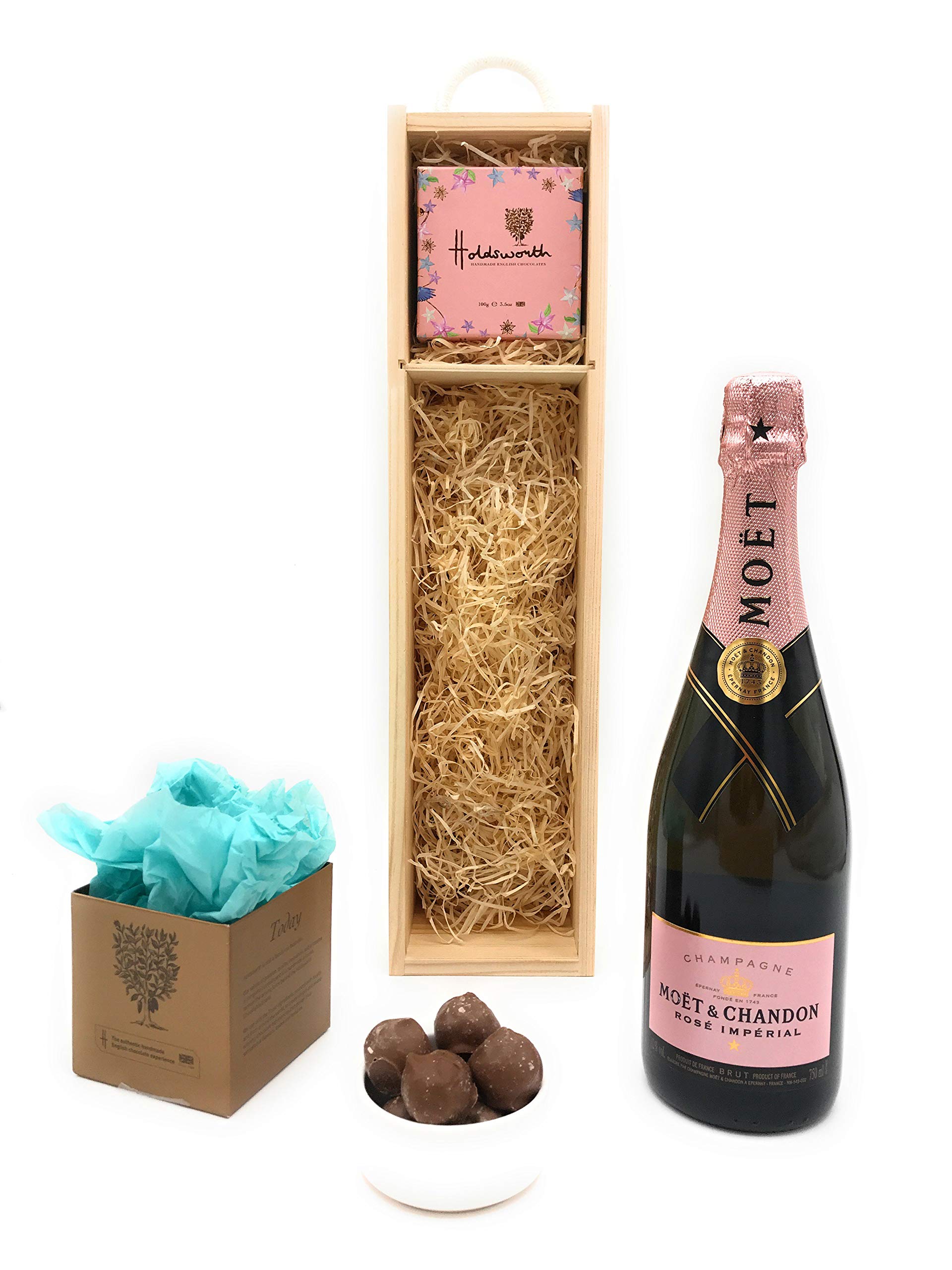 Buy Pink Champagne and Chocolate Gift Set Moët & Chandon Rosé Impérial Brut (75cl) with