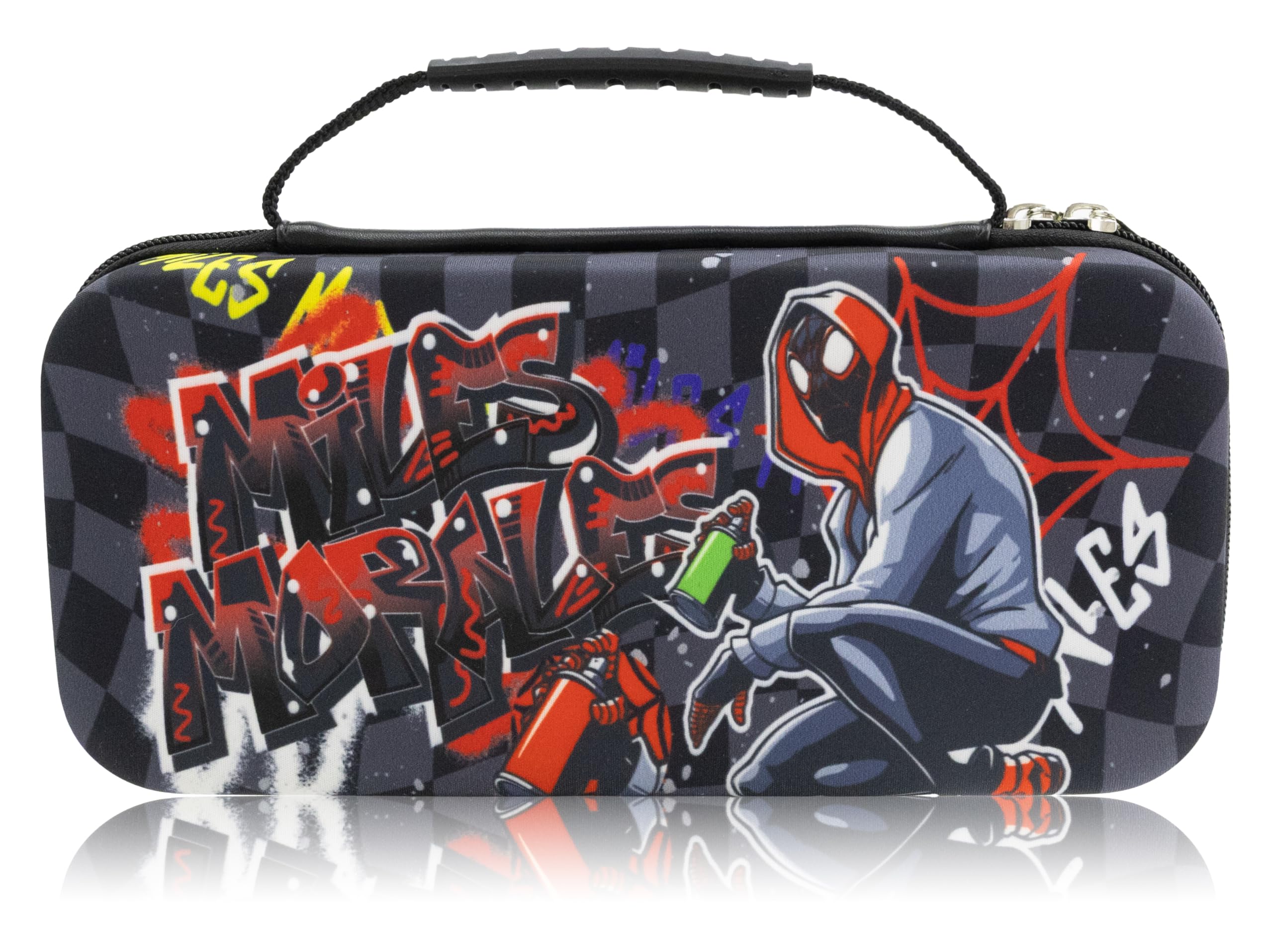Marvel Spiderman Miles Morales Nintendo Switch 2 Case | Hard Shell Protective Carrying Case for Nintendo Switch 2 Console | Travel Pouch for Switch 2 Accessories, Games & Storage | Marvel Design