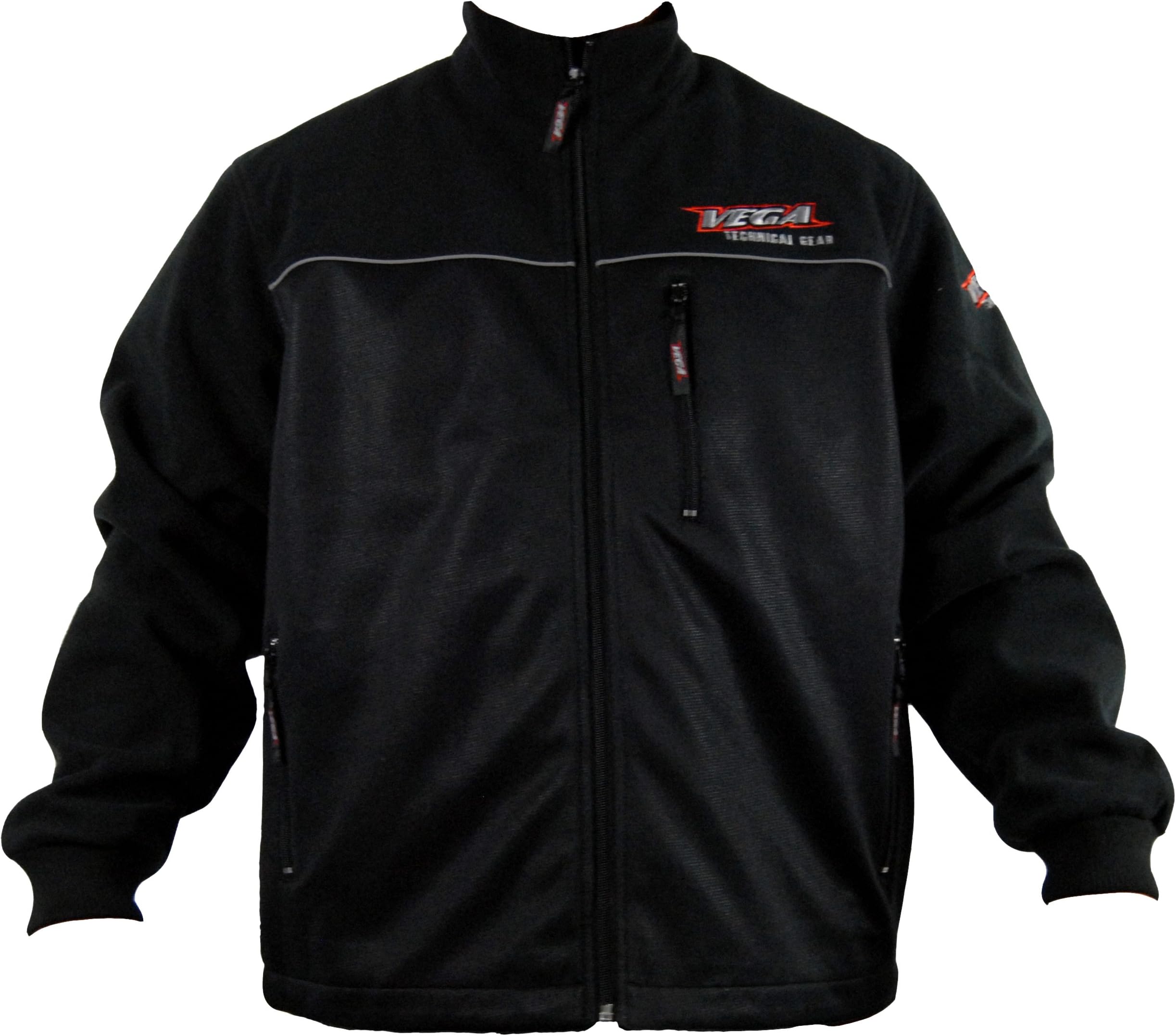 Vega Meridian Mens Fleece Jacket (Black, Medium)