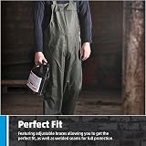 Fortress Fort Airflex Bib N Brace Olive Green M UK 220gsm PU Coat view 5