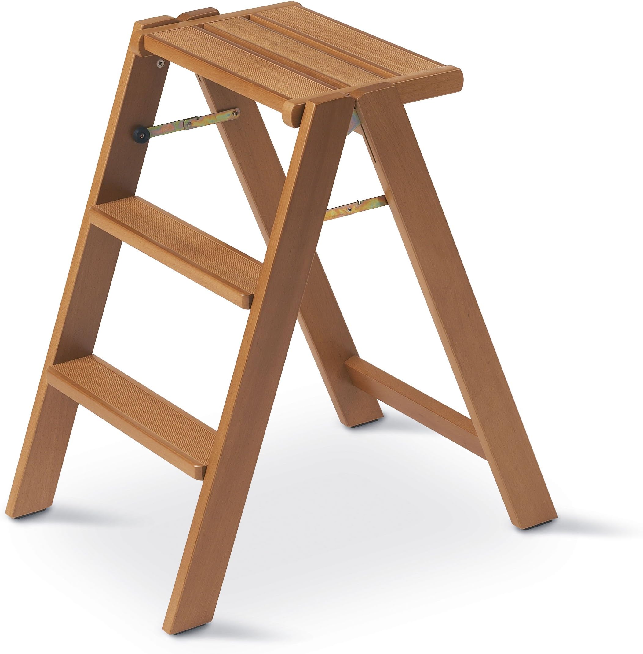 Arredamenti Italia70-CW Osmo Osimo Stool, Cherry Wood, Brown, One Size
