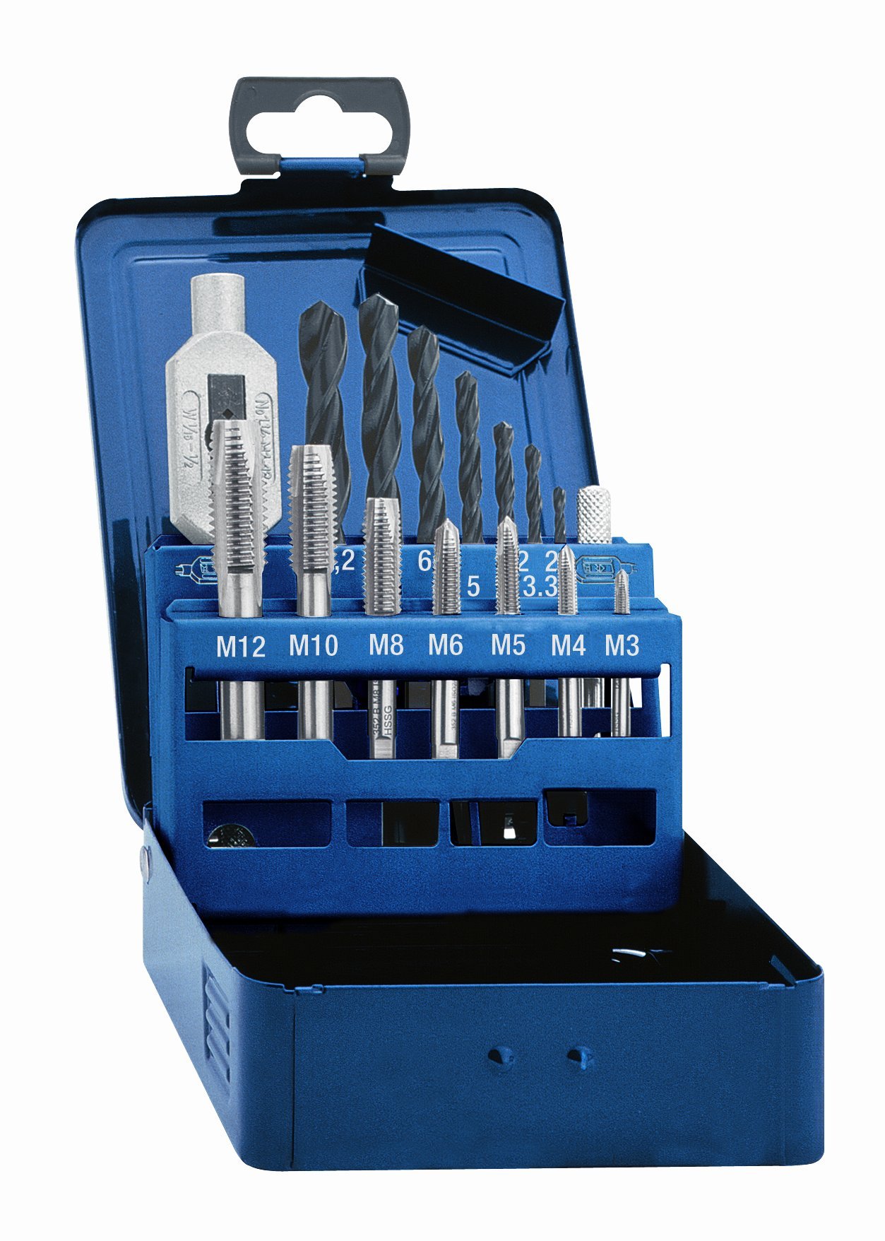 Eventus 20334 352 HSS M3-M12 DIN Set of Short Machine Taps (15 Pieces)