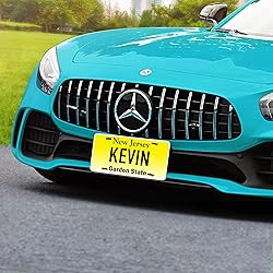 Custom New Jersey License Plate, Personalized