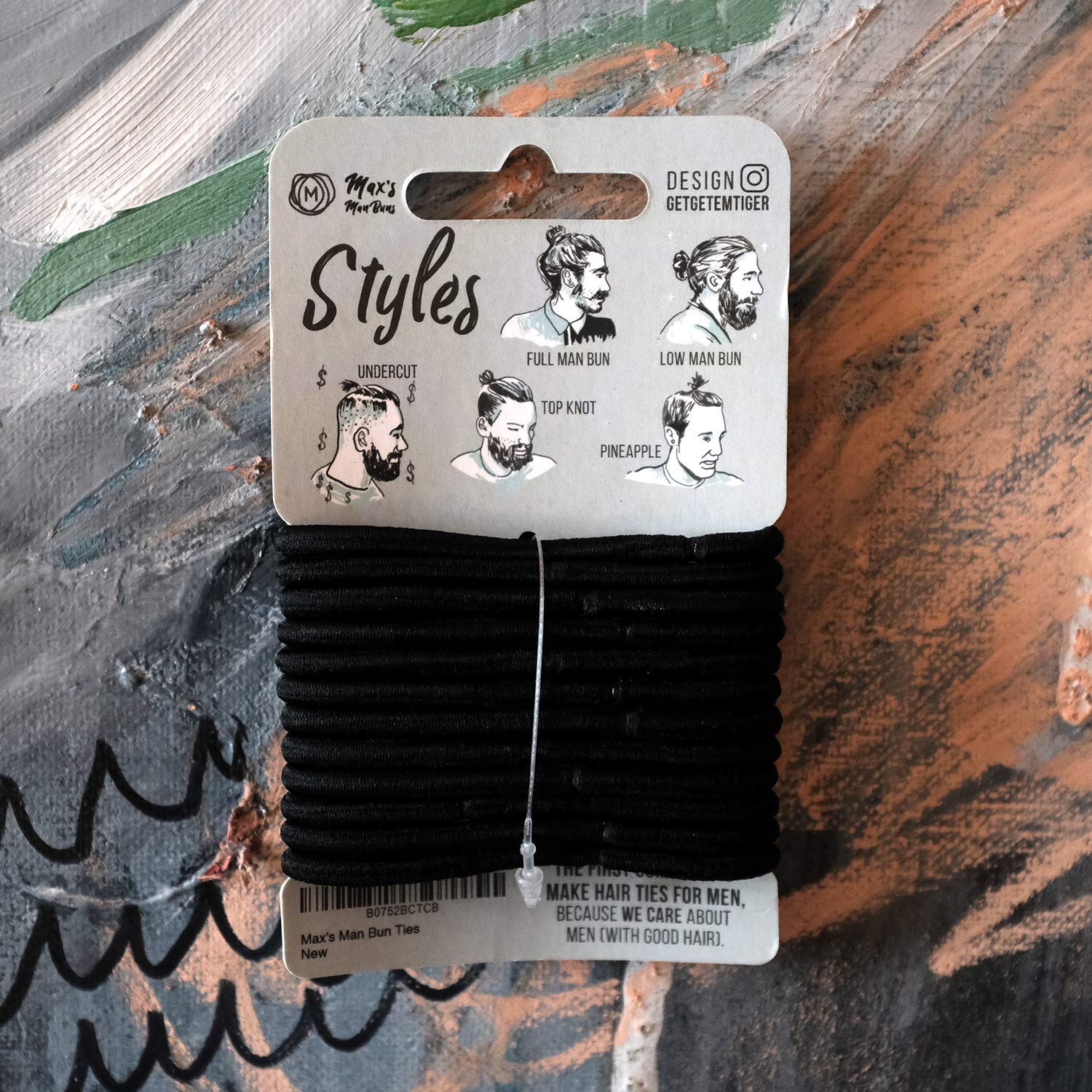 Max S Man Buns No Tangle No Damage Soft Hair Elastics Supports 7