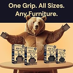 CasterMaster Non-Slip Furniture Pads Square Rubber