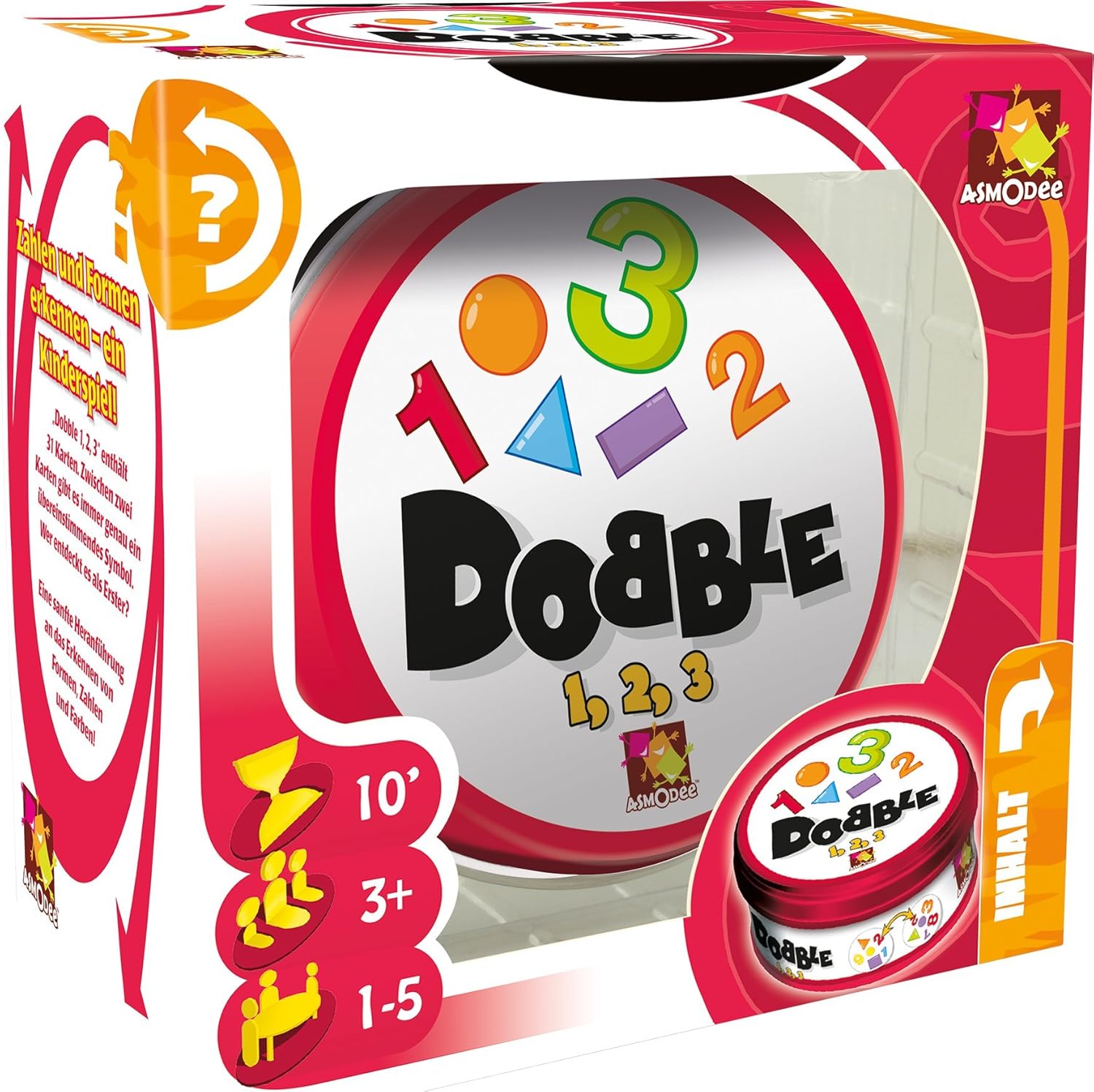 Asmodee 002964 – Juego de Aprendizaje – dobble 1/2/3, multicolor , color/modelo surtido