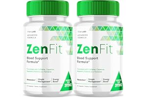 TITAN LABS (2 Pack) Zenfit Capsules, Zen Fit Blood Support Formula Pills, Zenfit Sugar Support, Zen Fit Advanced Formula Natural Keto Support Supplement, ZenFit Blood Capsules Dietary Supplement (120 Capsules)