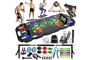 LALAHIGH Portable Exercise Equipment: Complete Home Fitness System with Gym Accessories for Full Body Workout at Home - Suitable for Men and Women