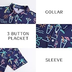 Men's Funny Golf Polo Shirts Short Sleeve