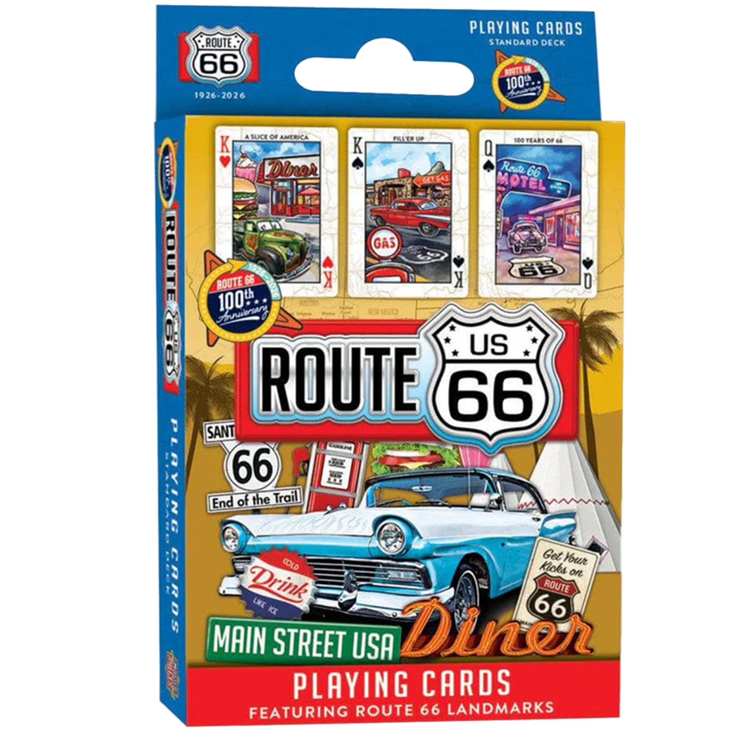 Route 66 set of 52 playing cards + jokers (mpc)