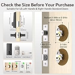 VCHOO Keyless Entry Door Lock Deadbolt with Handle