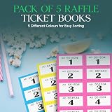 SIC 5-Pack Raffle Tickets Books 1-1000 – Security Numbered Raffle Books view 3